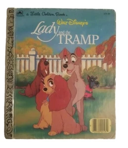 Lady and the Tramp A Little Golden Book 1954 Original Disney Illustrations - Imagen 1 de 6