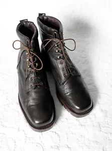 AGL Attilio Giusti Leombruni Italy Stiefeletten 37 Leder Schoko - Bild 1 von 9