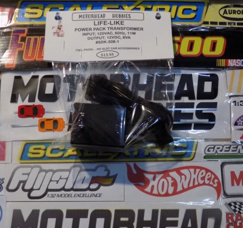 LIFE-LIKE, POWER PACK TRANSFORMADOR, HO SLOT CAR ACCESORIOS #SDK-308-1, (1 pieza.-PK) Foto 1 de 1