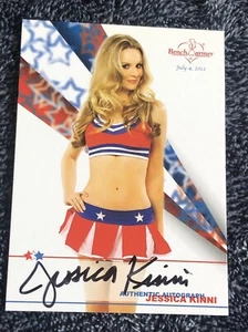 D28155 2012 Bench Warmer 4th of July #10 Jessica Kinni AUTOGRAPH - Picture 1 of 3
