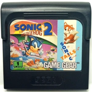 Sonic The Hedgehog 2 Sonic Tails Sega Game Gear 1992 670-2533 1 Player Cartridge - Bild 1 von 4