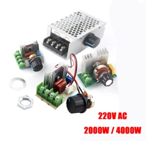 Speed Controller 220V AC 2000W 4000W Motor Speed/Voltage Controller Dimmer - Picture 1 of 8