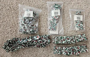 6 LONGABERGER Traditional Holly Basket Garters 2 Large, 3 Medium, 1 Small - NEW! - Picture 1 of 1