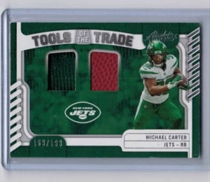 2022 Panini Absolute Michael Carter Tools of the Trade Jersey/Ball #'ed 169/199 - Picture 1 of 1