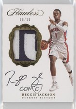2016-17 Panini Flawless Signature Prime Materials Gold /10 Reggie Jackson Auto