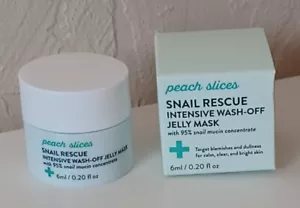 Peach Slices Snail Rescue Intensive Wash-Off Jelly Mask ~ Travel Size 0.20 fl oz - Picture 1 of 1