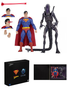 Superman VS Alien - Set Alien + Superman - 2 figure set action figure Neca