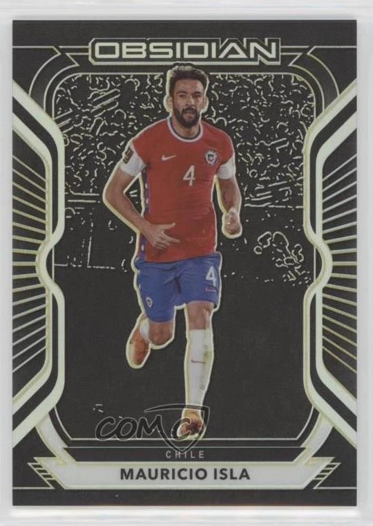 2020-21 Panini Obsidian Electric Etch Yellow /10 Mauricio Isla #42 - Image 1 of 2