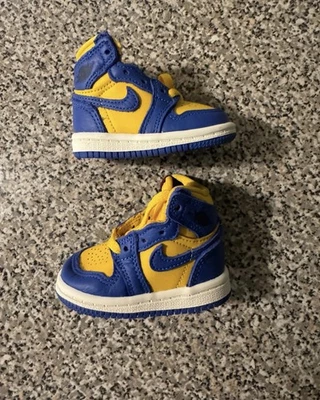 Nike Air Jordan 1 Retro High OG TD Yellow FD2598-700 Toddler Size 2C - Image 1 of 4