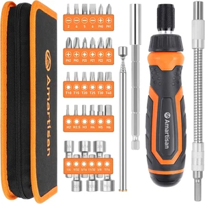 18-in-1 Schraubendreher Set (orange, 34-teiliges Multi-Bit Schraubendreher Set) - Bild 1 von 12