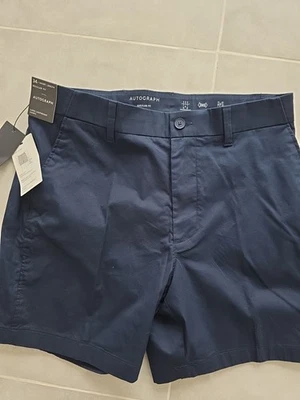 Men's M&S Autograph Navy Super Lightweight Shorts W34 NWT - Image 1 of 4