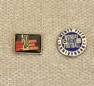 ABC Monday Night Football - 20th & 25th Anniversary Collectible Pins (Lot of 2) - Picture 1 of 3