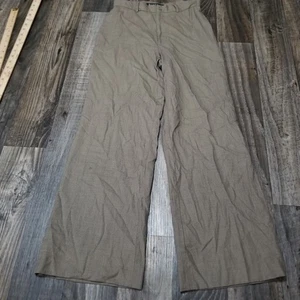 Ralph Lauren Black Label Women's Brown Wool Wide Leg Trousers Size 4 - Picture 1 of 17