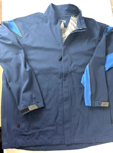 Nike Golf Jacket Mens Size XXL Nike Fit Storm Blue Full Zip - Picture 1 of 8