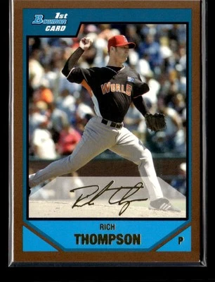 2007 Bowman Draft Picks & Prospects #BDPP78 Rich Thompson Prospects Gold - Image 1 of 2