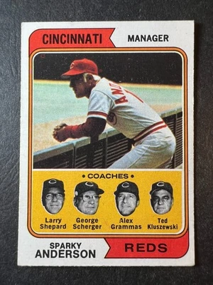 Topps Sparky Anderson #326 1974 - 50 % de descuento 5 o más por menos de $5 Foto 1 de 2