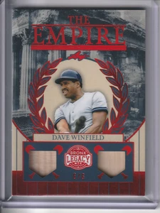 2025 Leaf A Bronx Legacy NYC Dave Winfield The Empire Red 6/6 #TE-11 Spiel - Gebraucht - Bild 1 von 2