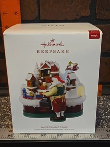 Hallmark Keepsake 2018 Santa's Magic Train Light Sound Motion Christmas Ornament - Picture 1 of 14