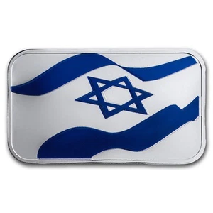 1 oz Silver Bar - Holy Land Mint Stand with Israel Colorized - Picture 1 of 6