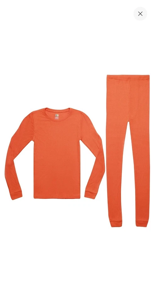 Kids Orange Pajama Set Lorax Costume Halloween Size 10-12 NEW READ - Image 1 of 1