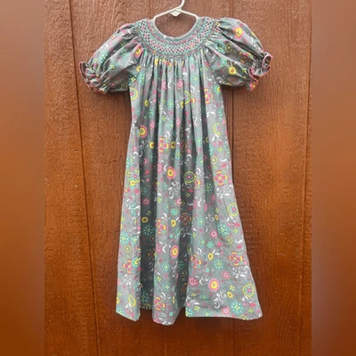 Vestido Le Za Me Floral Calado Talla 6 Cottagecore Boho Pradera Sesión de Fotos Foto 1 de 4