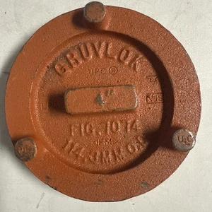 GRUVLOK 0390030229 ENDKAPPE, 4", DUKTILES EISEN, FIG 7074 SERIE, 2XFD1, NEU! - Bild 1 von 2