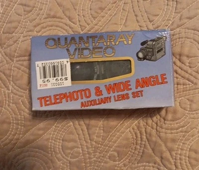 Quantaray Video 1.5x Telephoto & .65 Wide Angle Auxiliary Lens Set NIB NEW NOS - Image 1 of 4