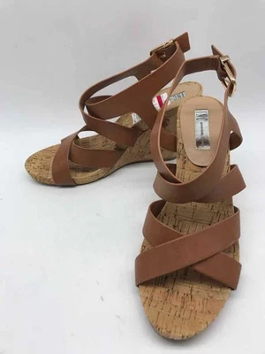 Туфли на танкетке INC желтовато-коричневые размер 10 пробковые - Изображение 1 из 4