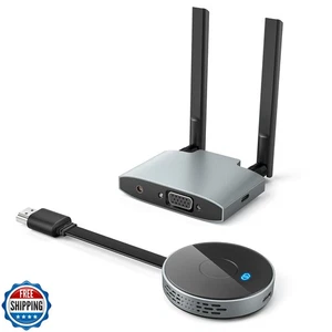 VJZFA Wireless HDMI Transmitter and Receiver 98FT/30M, 4K Decode 1080P@60Hz U - Picture 1 of 5