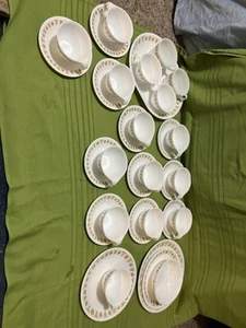 1970's 33 Pc Original Butterfly Gold Corelle Dinnerware Set - Picture 1 of 1