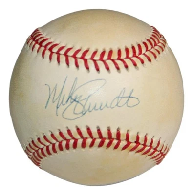Mike Schmidt Autographed Official National League Baseball Phillies PSA/DNA - Image 1 of 3