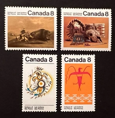 Travelstamps: 1972 Canada Stamps Scott #562-565 Plains Indians Mint MNH OG - Image 1 of 4