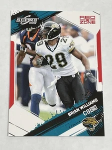 2009 Score Football Red Zone #/100 - Brian Williams - Jacksonville Jaguars - Picture 1 of 2