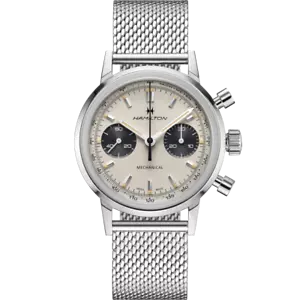 Hamilton American Classic Intra-Matic Chrono H Ivory Dial Men's Watch H38429110 - Picture 1 of 4
