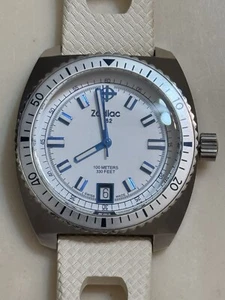 ZODIAC 1882 Z02244 02582 White And Blue Dial - Picture 1 of 8