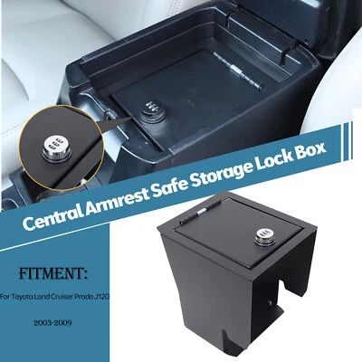 Caja de almacenamiento segura consola central bóveda para Toyota Land Cruiser Prado J120 2003-09 Foto 1 de 4
