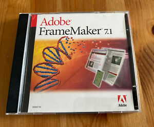 Adobe Framemaker 7.1 - Windows with training Disc