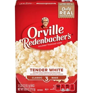 Orville Redenbacher's Microwave Popcorn White Corn 3.28 oz. 3-Count 12 Boxes - Picture 1 of 7