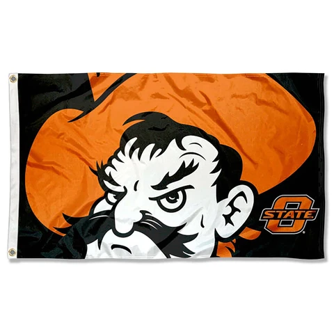 OSU Cowboys Vintage Pete Mascot NCAA Flag Tailgating Banner Cover