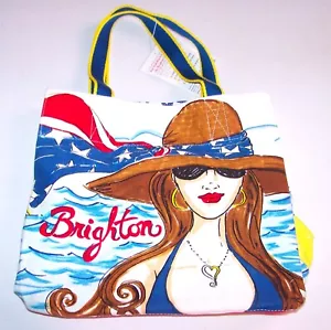 Brighton Fashionista Tote / Bag - Red/White/Blue - Flag/Stars - NEW - Picture 1 of 14