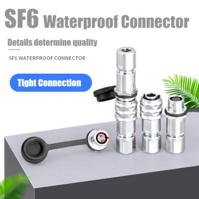 SF6 610B/P-611B/S 2Pin-5Pin Waterproof miniature aviation cable plug butt socket - Image 1 of 4