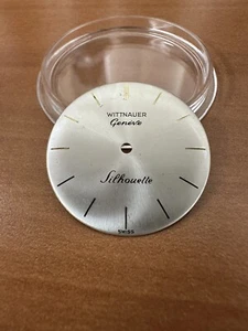 Silueta Geneve Genuina Vintage Longines Wittnauer esfera plateada 27,5 mm - Imagen 1 de 3