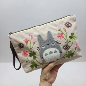 Japan Ghibli Totoro Stickerei Cord Geldbörse Münze Kosmetik Aufbewahrungstasche - Bild 1 von 4