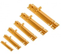 Door Slide Bolt Catch BRASS Choose: Size Small-Medium-Large Bathroom Latch Lock