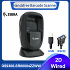 Zebra DS9308-SR00004ZKW 2D kabelgebundener Desktop Barcode Scanner USB/RS232 Kit mit Kabel
