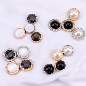 10Pcs Vintage Alloy Shirt Button Anti-slip Magnetic Suction Buttons Sewing Tool - Picture 1 of 19