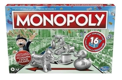 Monopoly rettangolare Monopoli classico in Italiano Hasbro Gaming -nuovo-Italia - Immagine 1 di 4