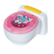 Baby Born Bath Poo-poo Toilet Bowl Kids Bathroom Toddler Toy for 43cm Doll 3y