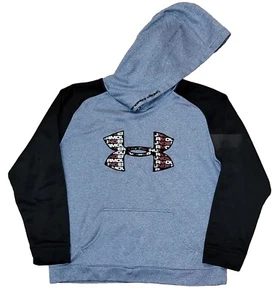 Under Armour Youth XL Fleece Logo Front Pullover Hoodie - Picture 1 of 5