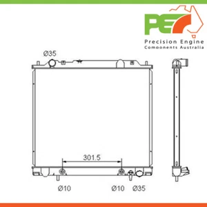Nuevo radiador *PROTEX* para Mitsubishi Express y Star Wagon 2.0, 2.4ltr - Imagen 1 de 4